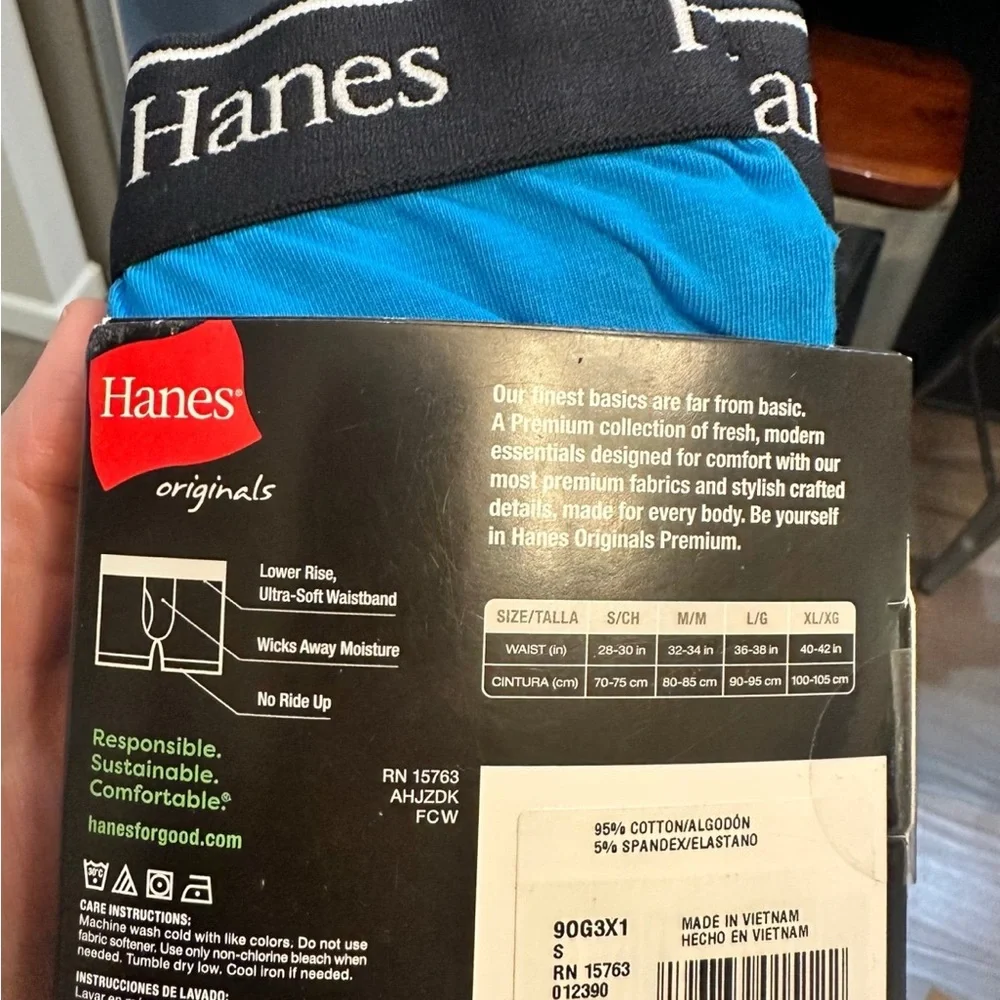 Hanes Men's Stretch Boxer Briefs - Black, Blue, Green, Gray